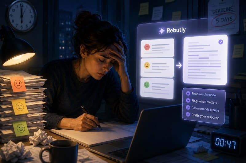 Rebutly: turning a wall of reviewer comments into a structured, venue-aware first draft of your rebuttal